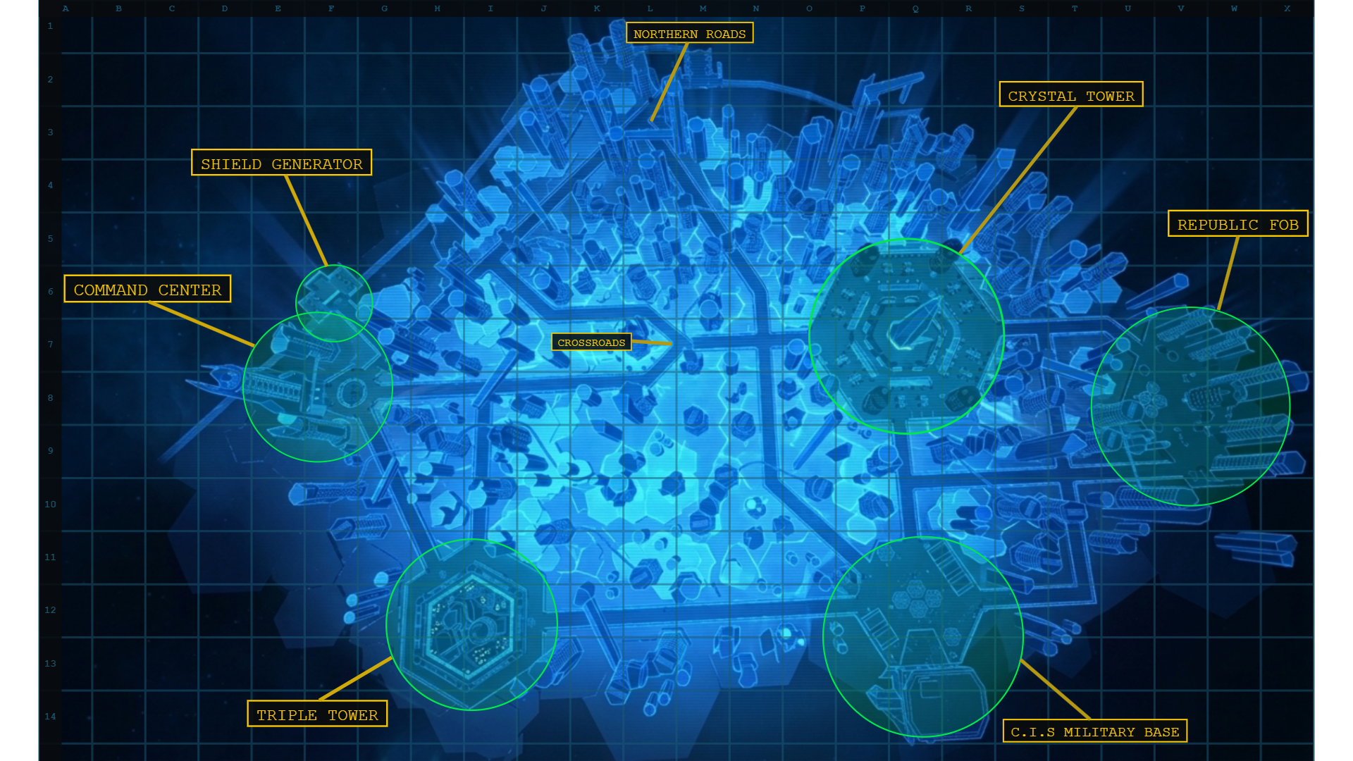 Tophen City surface map